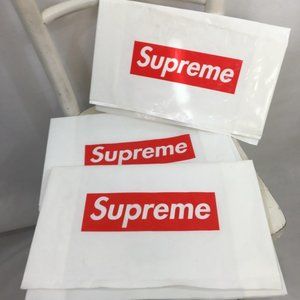 SUPREME AUTHENTIC white plastic shopping bag lot 3
